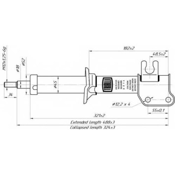 Амортизатор передний для CHEVROLET SPARK / DAEWOO MATIZ(KLYA) <b>TRIALLI AG 05059</b>-1