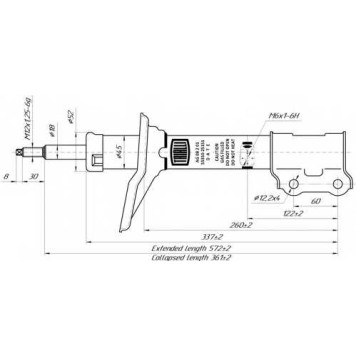 Амортизатор задний левый для HYUNDAI ACCENT(LC,X-3) <b>TRIALLI AG 08201</b>-1