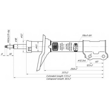 Амортизатор задний правый для HYUNDAI ACCENT(LC,X-3) <b>TRIALLI AG 08402</b>-1