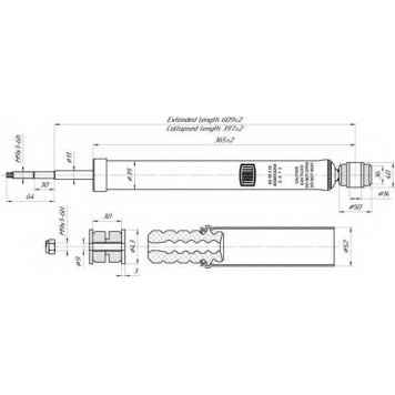 Амортизатор задний для DACIA LOGAN(LS#), SANDERO / RENAULT LOGAN(LS#), SANDERO/STEPWAY <b>TRIALLI AG 09501</b>-1