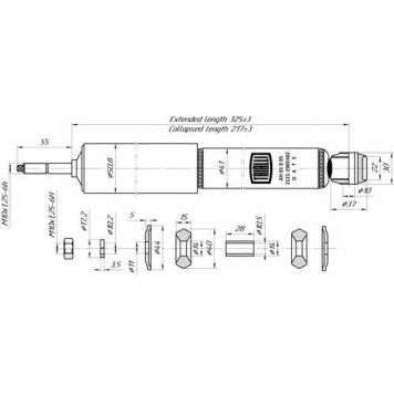 Амортизатор передний для LADA NADESCHDA(2120), NIVA(2121) <b>TRIALLI AH 01005</b>-1
