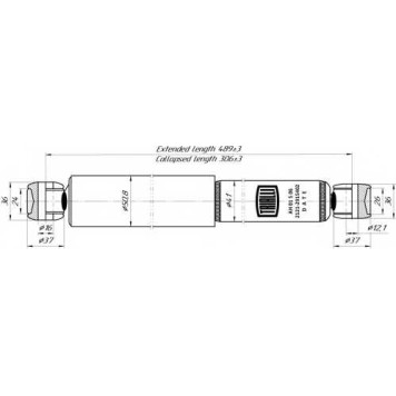 Амортизатор задний для LADA NADESCHDA(2120), NIVA(2121) <b>TRIALLI AH 01506</b>-1