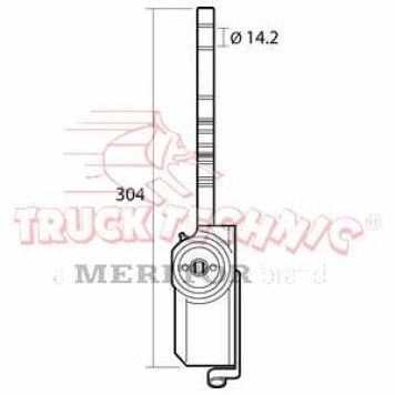 Регулируемый вал, регулятор TRUCKTECHNIC TT70.02.875-1
