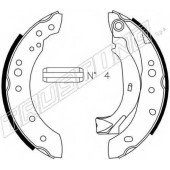 Комплект тормозных колодок для CITROEN C2(JM#), C3(FC#,HB#) / PEUGEOT 1007(KM#) <b>TRUSTING 022.036</b>