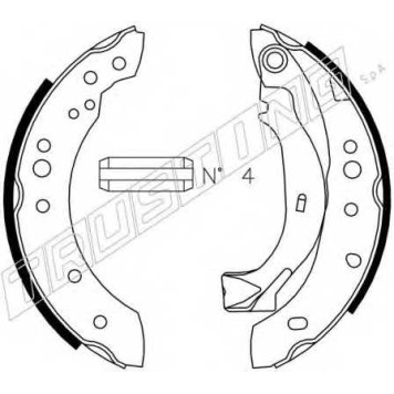 Комплект тормозных колодок для CITROEN C2(JM#), C3(FC#,HB#) / PEUGEOT 1007(KM#) <b>TRUSTING 022.036</b>