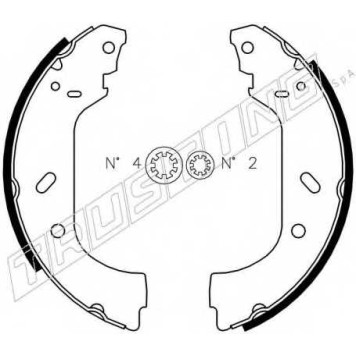 Комплект тормозных колодок для CITROEN EVASION, JUMPY / FIAT SCUDO, ULYSSE / LANCIA ZETA / PEUGEOT 806, EXPERT <b>TRUSTING 034.098</b>