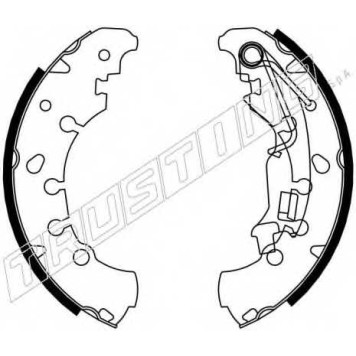 Комплект тормозных колодок для FIAT PUNTO(199) / OPEL CORSA <b>TRUSTING 034.116</b>