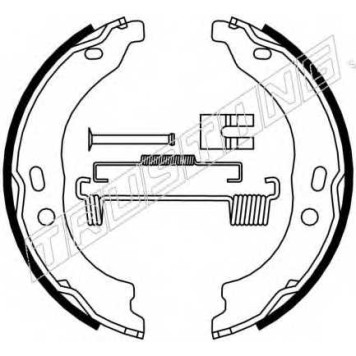 Комплект колодок стояночной тормозной системы TRUSTING 034.118K