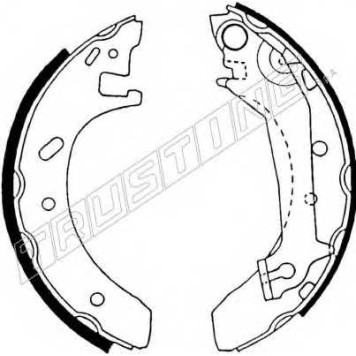 Комплект тормозных колодок для FORD ESCORT(AAL, ABL, AFL, ALL, ANL, GAL), MONDEO(BAP, BFP, BNP, GBP) <b>TRUSTING 040.137</b>