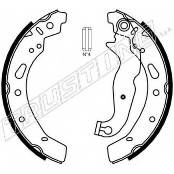 Комплект тормозных колодок для MAZDA 2(DE) <b>TRUSTING 040.161</b>