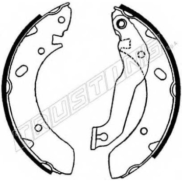 Комплект тормозных колодок для HYUNDAI LANTRA(J-1) <b>TRUSTING 046.201</b>