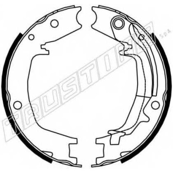 Комплект колодок стояночной тормозной системы TRUSTING 046.215Y