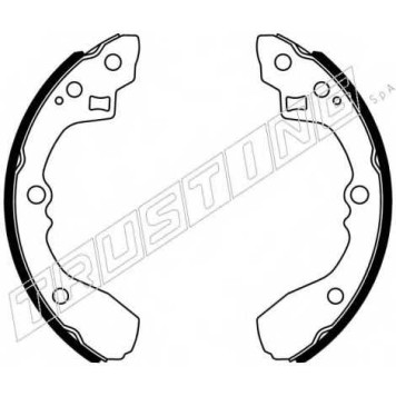Комплект тормозных колодок задний для KIA RIO(DC,DC#) <b>TRUSTING 049.170</b>