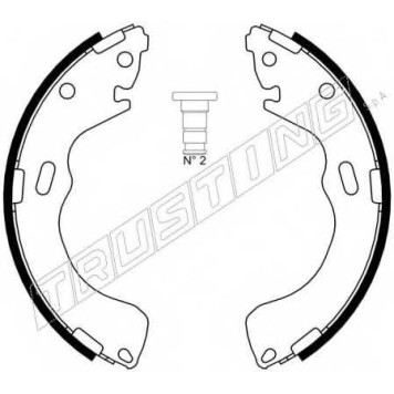 Комплект тормозных колодок для FORD MAVERICK / MAZDA 626(GF,GW), PREMACY(CP) <b>TRUSTING 049.150</b>