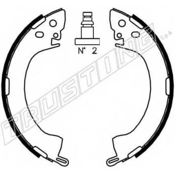Комплект тормозных колодок для MITSUBISHI L 200, L 300, L 400 / SPACE GEAR, PAJERO <b>TRUSTING 064.154</b>