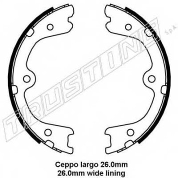 Комплект колодок стояночной тормозной системы TRUSTING 067.201