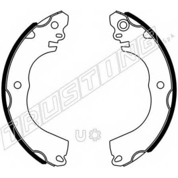 Комплект тормозных колодок для CITROEN C-ZERO / MITSUBISHI i(HA#) / NISSAN TIIDA(C11X) <b>TRUSTING 067.204</b>