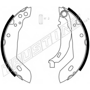 Комплект тормозных колодок для CITROEN XSARA(N0,N1,N2), ZX(N2) / PEUGEOT 205(20A/C,20D,741A/C,741B), 306(7A,7B,7C,7D,N3,N5), 309(3A,3C) <b>TRUSTING 079.185</b>