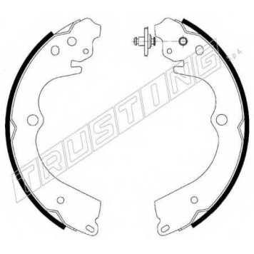 Комплект тормозных колодок для SUBARU LEGACY(BE,BH) <b>TRUSTING 110.334</b>