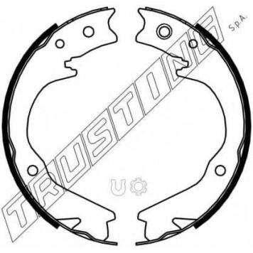 Комплект колодок стояночной тормозной системы TRUSTING 110.338