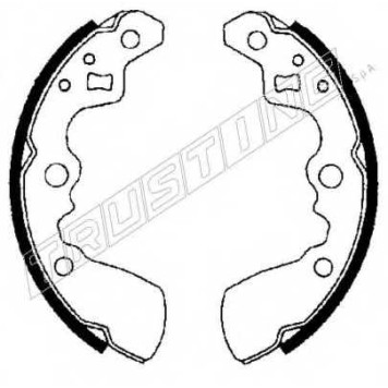 Комплект тормозных колодок для SUZUKI SWIFT(AH,AJ,EA,MA,SF413) <b>TRUSTING 111.238</b>