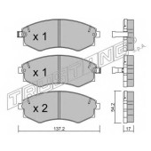 Колодки тормозные дисковые для HYUNDAI COUPE(RD) <b>TRUSTING 195.1 / 21725</b>