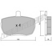 Колодки тормозные дисковые для FORD TRANSIT(T# #, V# #) / LAND ROVER 88/109(LR#), 90/110(DHMC), RANGE ROVER(AE, AN, HAA, HAB, HAM, HBM, RE, RN) <b>TRUSTING 018.0 / 20359</b>