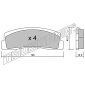 Колодки тормозные дисковые для CHEVROLET NIVA <b>TRUSTING 048.0 / 20660</b>