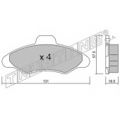 Колодки тормозные дисковые для FORD ESCORT 91 Express(AVL), ESCORT(AAL, ABL, AFL, ALL, ANL, AVL, GAL), ORION(GAL) <b>TRUSTING 073.0 / 21171</b>