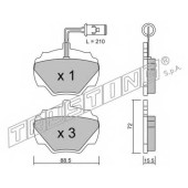 Колодки тормозные дисковые для LAND ROVER DISCOVERY(LG, LJ), RANGE ROVER(AE, AN, HAA, HAB, HAM, HBM, RE, RN) <b>TRUSTING 362.1 / 21237</b>