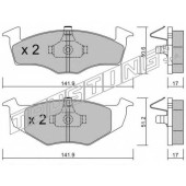 Колодки тормозные дисковые для SKODA FABIA(6Y2,6Y3,6Y5) / VW FOX(5Z1,5Z3), LUPO(6E1,6X1), POLO(6KV2,6N1,6N2,6NF,9N#), TIGUAN(5N#) <b>TRUSTING 215.0 / 21866</b>