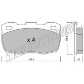 Колодки тормозные дисковые для LAND ROVER 90/110(DHMC), DEFENDER(LD,LD#) <b>TRUSTING 361.0 / 21519</b>