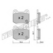Колодки тормозные дисковые для MITSUBISHI CARISMA(DA#), LANCER(CJ-CP#,CS#A,CT0) / NISSAN 350 Z(Z33) / SUBARU IMPREZA(G3,GD,GG,GH,GR), WRX(GJ) <b>TRUSTING 755.0 / 21580</b>
