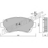 Колодки тормозные дисковые для LEXUS ES(F1,F2,VCV10#,VZV21#), LS(UCF10) / TOYOTA CAMRY(#CV1#,#V1#,#V10,#XV1#), CELICA(AT20#,ST20#) <b>TRUSTING 170.0 / 21791</b>