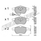 Колодки тормозные дисковые для FORD GALAXY(WGR) <b>TRUSTING 288.1 / 21848</b>