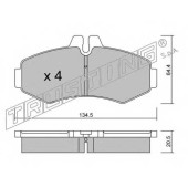 Колодки тормозные дисковые для MERCEDES V(638/2), VITO(638) <b>TRUSTING 589.0 / 23022</b>