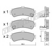Колодки тормозные дисковые для NISSAN ALMERA(N15) <b>TRUSTING 418.0 / 23024</b>