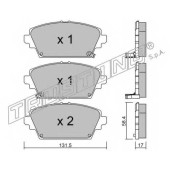 Колодки тормозные дисковые для HONDA ACCORD(CF,CG,CH,CK) <b>TRUSTING 480.1 / 23094</b>