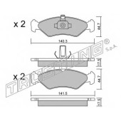 Колодки тормозные дисковые для FORD FIESTA(J3#,J5#,JA#,JB#,JV#), KA(RB#) / MAZDA 121(JASM,JBSM) <b>TRUSTING 090.0 / 23101</b>