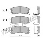 Колодки тормозные дисковые для CHEVROLET TRANS / OPEL SINTRA <b>TRUSTING 713.0 / 23361</b>