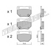 Колодки тормозные дисковые для SUBARU IMPREZA(G3, GC, GD, GF, GFC, GG, GH, GR) <b>TRUSTING 517.0 / 23381</b>