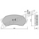 Колодки тормозные дисковые для MAZDA 323 F(BJ), FAMILIA(BJ) <b>TRUSTING 396.0 / 23490</b>