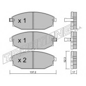 Колодки тормозные дисковые для HYUNDAI GALLOPER(JK-01) / MITSUBISHI GALLOPER(JK-01) <b>TRUSTING 372.0 / 23518</b>