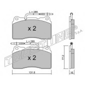 Колодки тормозные дисковые для PEUGEOT 607(9D,9U) <b>TRUSTING 297.2 / 23575</b>