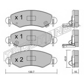 Колодки тормозные дисковые для OPEL AGILA(A) / SUBARU JUSTY(G3X) / SUZUKI IGNIS, WAGON R+(MM) <b>TRUSTING 348.1 / 23605</b>