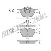 Колодки тормозные дисковые для BMW 3(E30,E46,E90,E91,E92,E93), X1(E84), Z4(E89) <b>TRUSTING 573.3 / 23794</b>