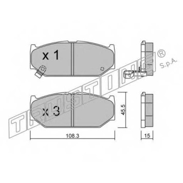Колодки тормозные дисковые для SUZUKI SWIFT(EZ,MZ) <b>TRUSTING 914.0 / 23962</b>