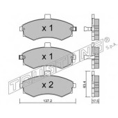 Колодки тормозные дисковые для HYUNDAI ELANTRA(XD), MATRIX(FC) / KIA CERATO KOUP(TD), CERATO(LD,TD) <b>TRUSTING 520.0 / 24031</b>