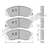 Колодки тормозные дисковые для HYUNDAI TERRACAN(HP) <b>TRUSTING 522.0 / 24059</b>