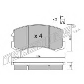 Колодки тормозные дисковые для MITSUBISHI LANCER(CS#A,CS#W,CT0) <b>TRUSTING 752.0 / 24291</b>